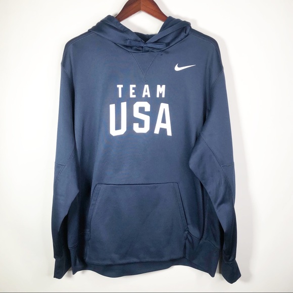 Nike Other - Nike Team USA Performance Pullover Hoodie Navy XXL